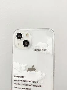 雲朵圖案透明手機殼 - 彩色 - 查看 7