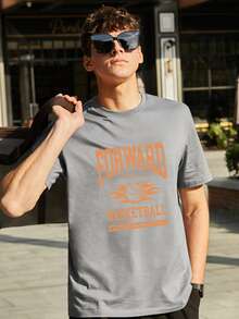 Tops Nam Lá thư Giải trí - Xám - Xem 4