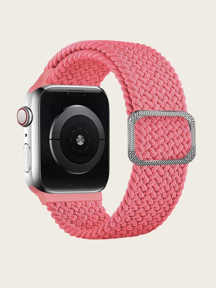 Correa de reloj compatible con Apple Watch trenzada - Rosa - Añade 1