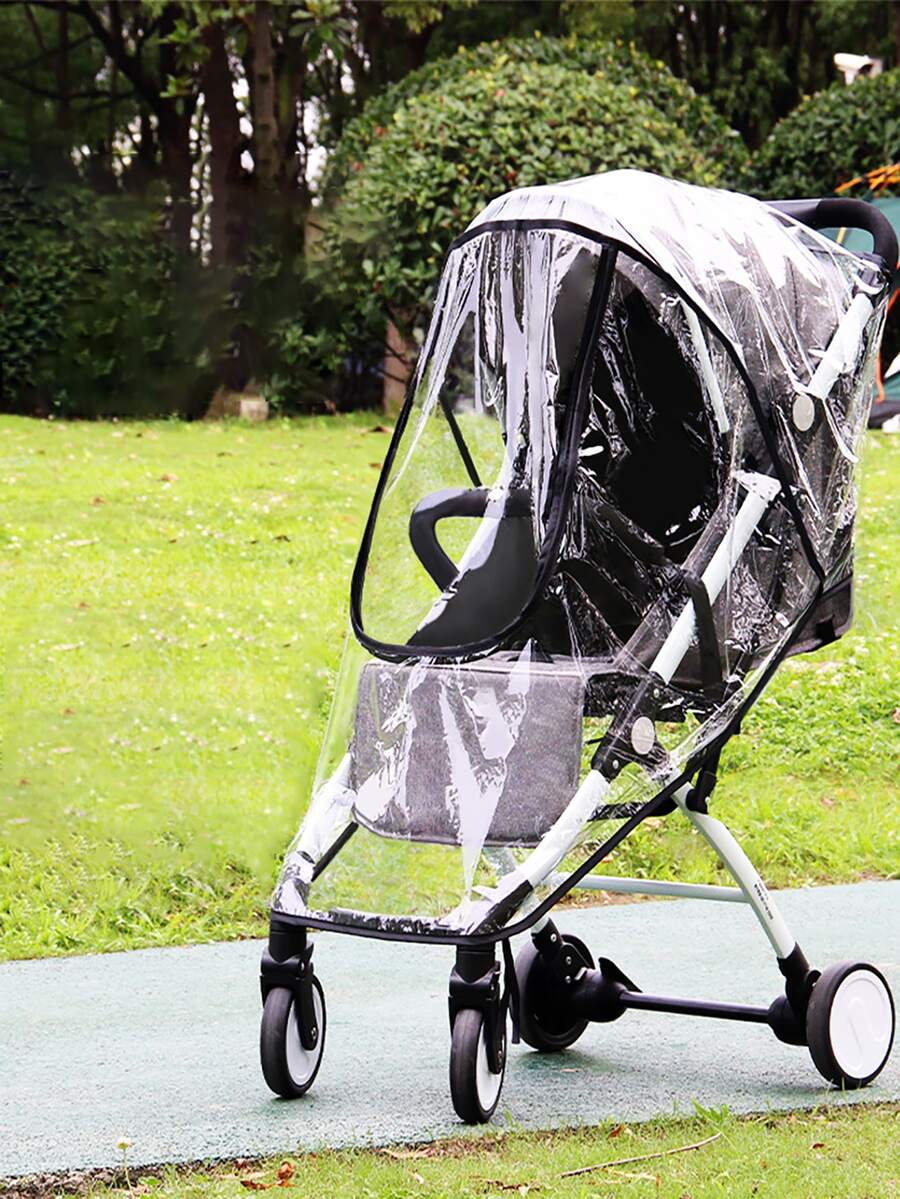 Baby Stroller Waterproof Shield - Clear - View 1
