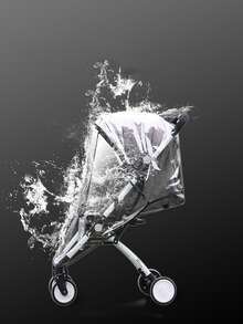 Baby Stroller Waterproof Shield - Clear - View 2