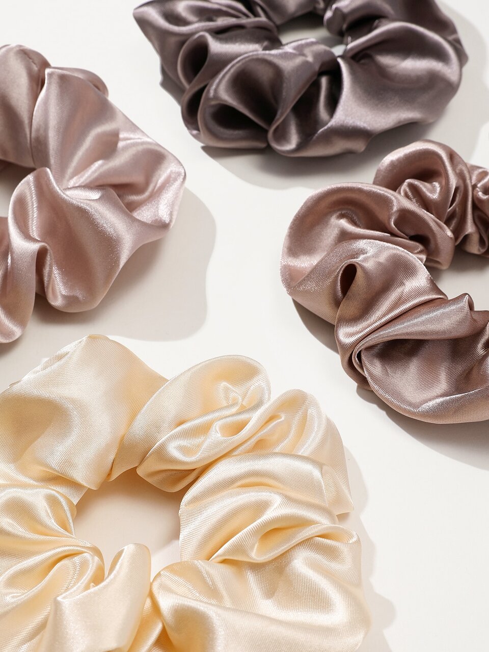 12pcs Solid Minimalist Scrunchie Scrunchies Hair Ties Scrunchy Hair Ties