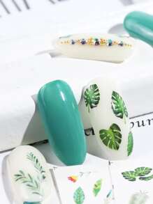 29sheets Plant Pattern Nail Water Decal Nail Stickers DIY - Multicolor - View 7