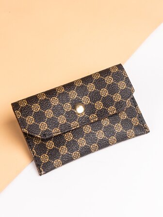 Geo Graphic Flap 轻便便携卡包 身份证包 白领阶层 女性专用 节日专用 周年纪念专用 生日礼品 配件 礼品卡包 钱包 名片包 信用卡包 女士 女士钱包 迷你钱包 零钱包 钱包 卡片包