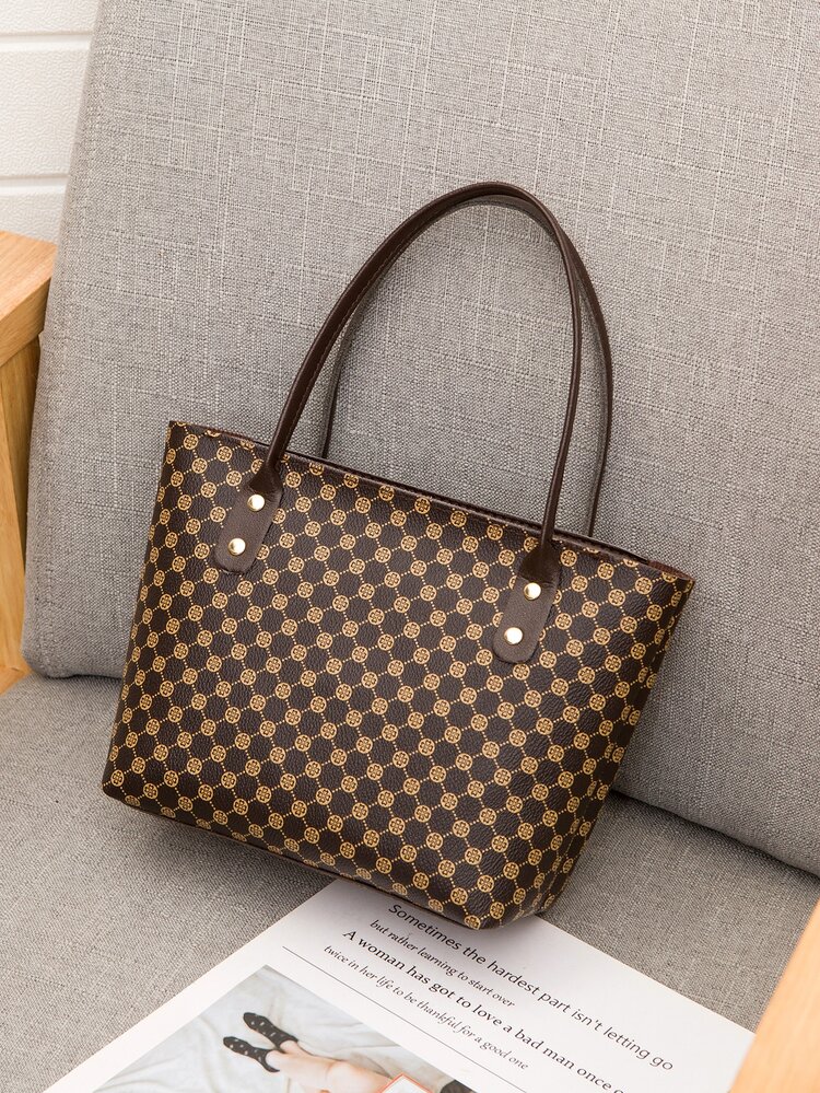 Geometric Pattern Square Bag