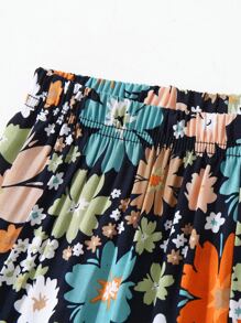 SHEIN Quần con gái Hoa Boho - Nhiều màu - Xem 3