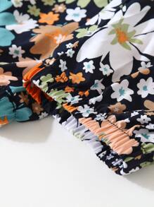 SHEIN Quần con gái Hoa Boho - Nhiều màu - Xem 5