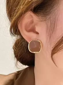 Hoa tai đinh tán hình học - Nhiều màu - Xem 2