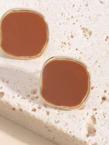 Hoa tai đinh tán hình học - Nhiều màu - Xem 4