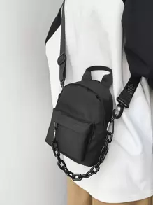 Túi Satchel trang trí chuỗi mini thể thao, Unisex, nhẹ, thông thường dành cho doanh nhân dành cho nữ tuổi teen Sinh viên đại học, tân binh và nhân viên cổ trắng Hoàn hảo cho văn phòng, đại học, công việc, kinh doanh, đi làm, ngoài trời, du lịch, đi chơi cho nữ sinh viên đại học nữ tuổi teen, Nam và Nam , Ngoài trời , Du lịch , Đi chơi , Trường tiểu học , Trung học cơ sở , Trung học phổ thông , Mua sắm , Kỳ nghỉ , Bãi biển , Kỳ nghỉ - màu đen - Xem 2