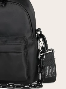 Túi Satchel trang trí chuỗi mini thể thao, Unisex, nhẹ, thông thường dành cho doanh nhân dành cho nữ tuổi teen Sinh viên đại học, tân binh và nhân viên cổ trắng Hoàn hảo cho văn phòng, đại học, công việc, kinh doanh, đi làm, ngoài trời, du lịch, đi chơi cho nữ sinh viên đại học nữ tuổi teen, Nam và Nam , Ngoài trời , Du lịch , Đi chơi , Trường tiểu học , Trung học cơ sở , Trung học phổ thông , Mua sắm , Kỳ nghỉ , Bãi biển , Kỳ nghỉ - màu đen - Xem 5