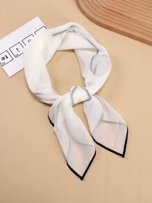 1入身女士70cm單色雲紋頭巾斗篷，適合達芙妮Cosplay、派對、日常穿著 - 白色 - 查看 11