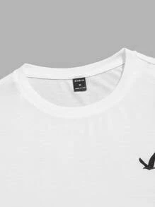 Manfinity VCAY Men 2pcs Bird Embroidery Tee - Multicolor - View 4