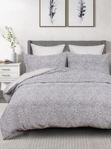 Bộ vỏ chăn Duvet Báo - Xám - Xem 1