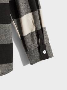 ROMWE MEN Áo sơ mi Nam Túi Nút phía trước Kẻ sọc Sẵn sàng - Nhiều màu - Xem 3