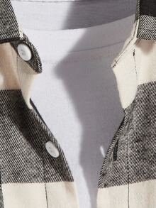 ROMWE MEN Áo sơ mi Nam Túi Nút phía trước Kẻ sọc Sẵn sàng - Nhiều màu - Xem 4