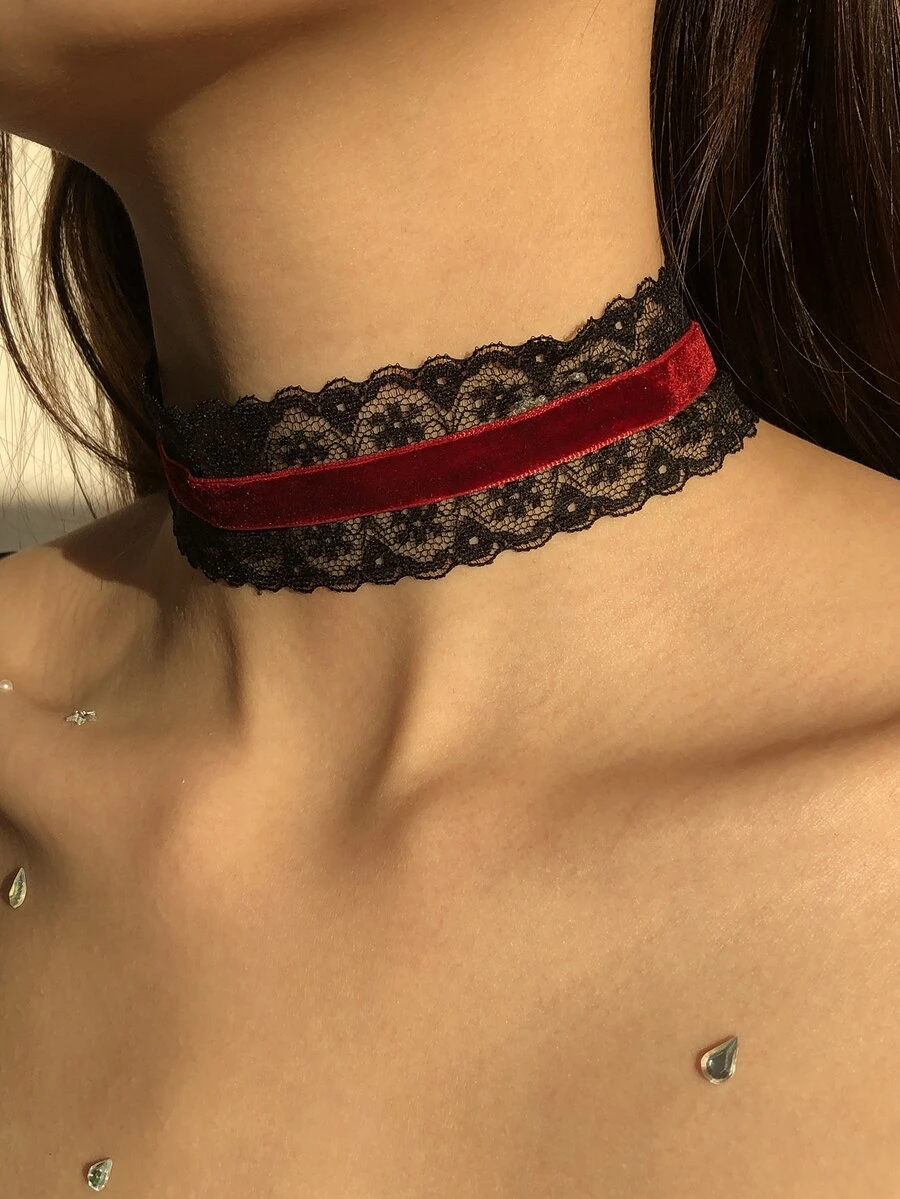 Ren Trim Choker - màu đen - Xem 1