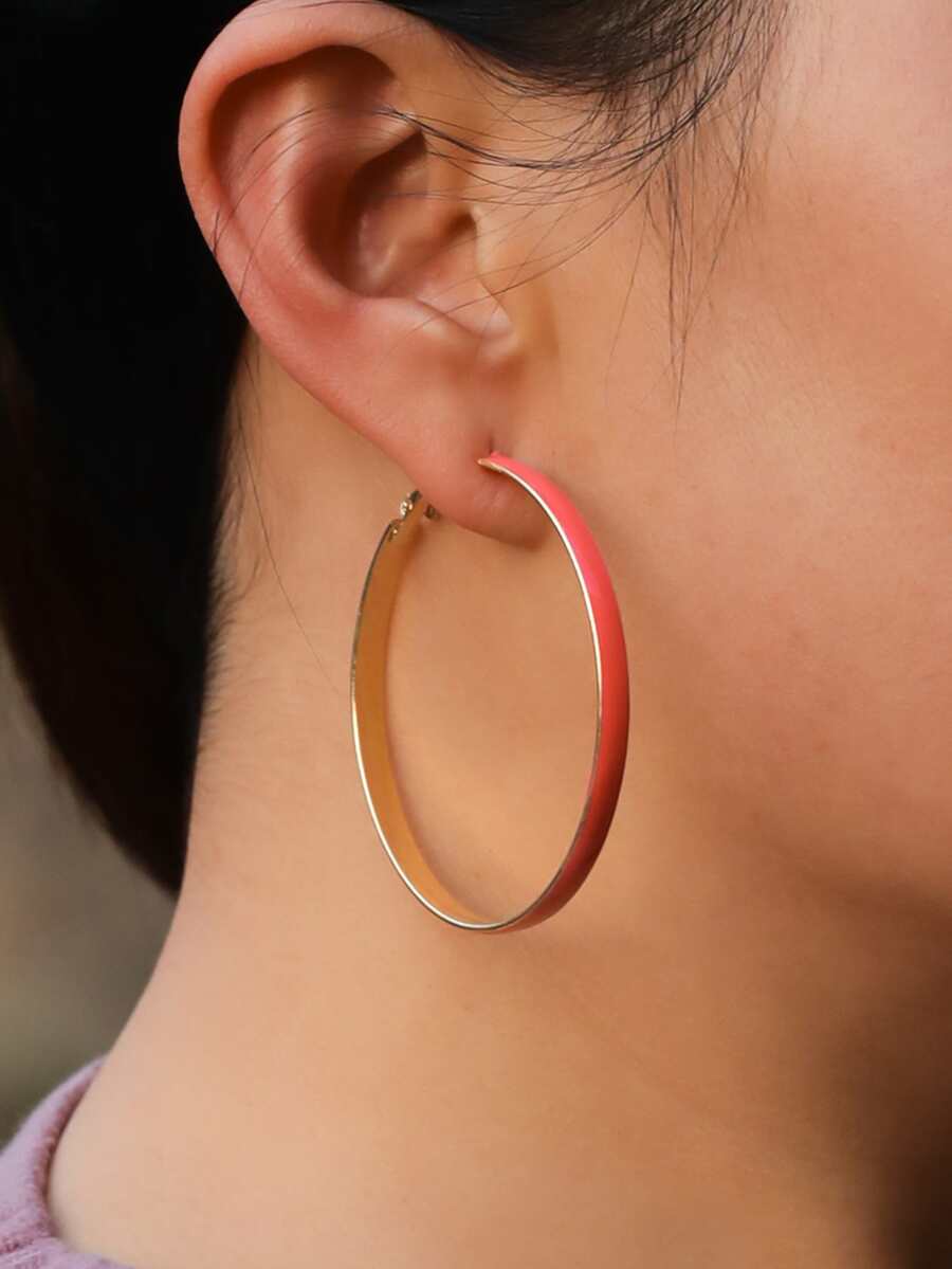 Hoa tai vòng tối giản - Nhiều màu - Xem 1