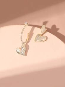 Hoa tai hình trái tim - Vàng - Xem 4