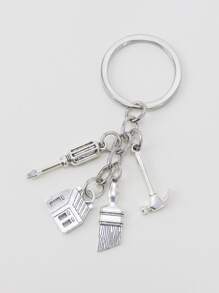 手掌工具吊墜鑰匙圈 - 銀色 - 查看 1