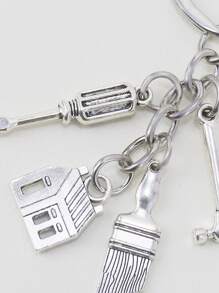 手掌工具吊墜鑰匙圈 - 銀色 - 查看 3