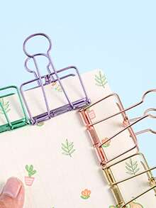 1入組隨機色裝訂夾 - 彩色 - 查看 3