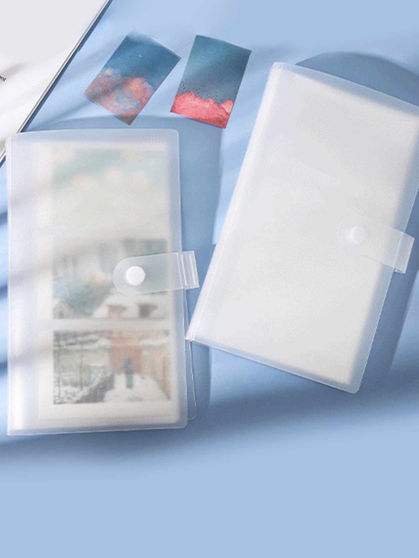 1pc Clear Card Holder - Trong sáng - Xem 1