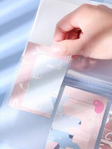 1pc Clear Card Holder - Trong sáng - Xem 2