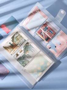 1pc Clear Card Holder - Trong sáng - Xem 6