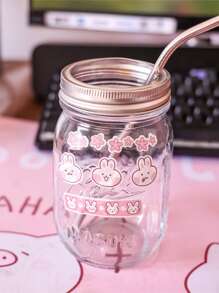 4入組兔子和水果印花隨機貼紙 - 彩色 - 查看 3