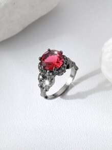 Nhẫn Khối Zirconia  & Trang trí đầu lâu - Nhiều màu - Xem 1