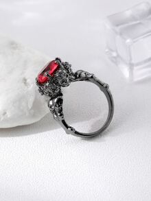 Nhẫn Khối Zirconia  & Trang trí đầu lâu - Nhiều màu - Xem 2