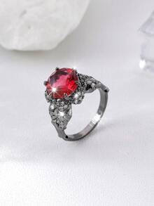 Nhẫn Khối Zirconia  & Trang trí đầu lâu - Nhiều màu - Xem 3