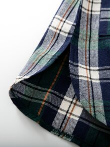 小男童格紋插肩袖襯衫 - 彩色 - 查看 5