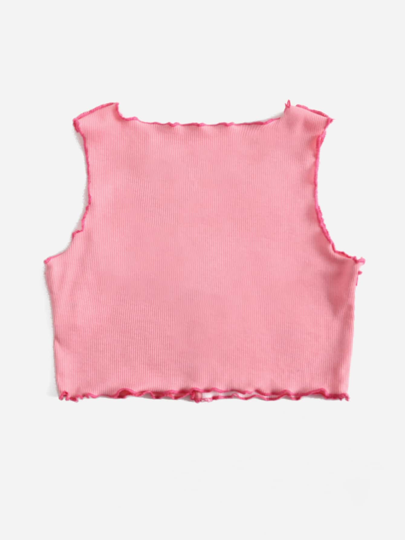 SHEIN Boho Kleurblok Bloemen Meisjes tank tops en camis Plooiingen Geplisseerde - Roze - Bekijken 2