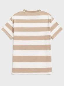 GENTILAND Áo thun nam cổ tròn tay ngắn hai tông màu dáng rộng thoải mái - Nhiều màu - Xem 2