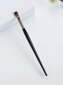眼影刷，1 支木质简约便携式多功能化妆刷 适合初学者的化妆品化妆工具 - 黑色 - 查看 2