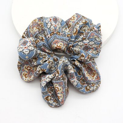 Flower Print Scrunchie
