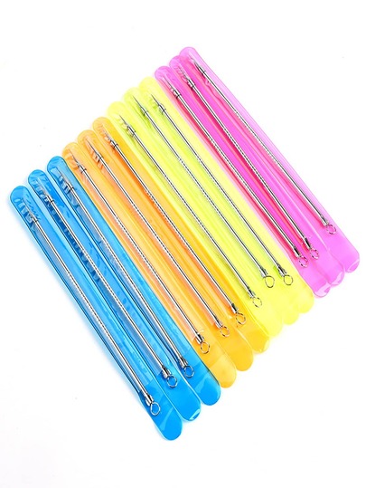 12pcs Blackhead Remover Tool, Facial Cleaning Acne Removal Makeup Cleansing Tool