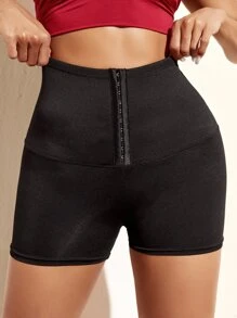 Easithlete Quick-Drying Hook And Eye Sports Shorts - Black - View 5