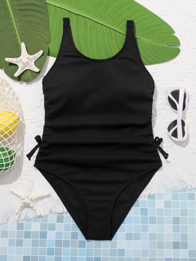 Sparklyn 青少年女孩連體泳衣