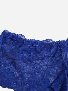 6pack Plus Floral Lace Panty Lingerie - Multicolor - View 4