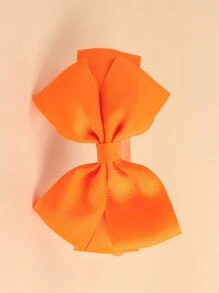 小女童蝴蝶結裝飾髮箍 - 橘色 - 查看 5