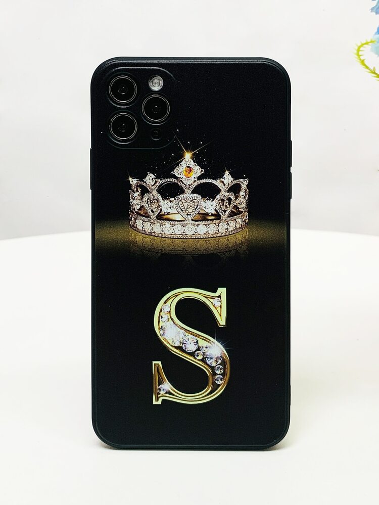 Letter Graphic Phone Case - Multicolor - View 1