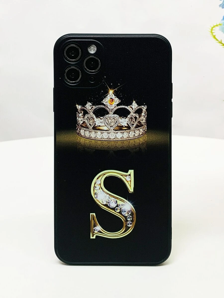 Letter Graphic Phone Case - Multicolor - View 1