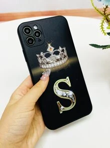 Letter Graphic Phone Case - Multicolor - View 3