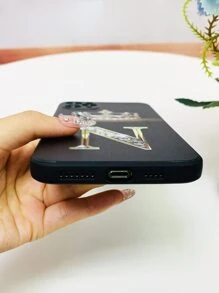 Letter Graphic Phone Case - Multicolor - View 5