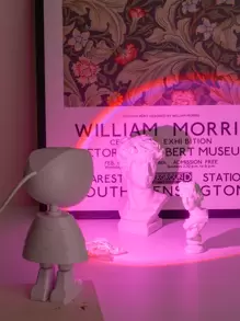 1入組宇航員LED彩虹投影燈 - 粉色 - 查看 1