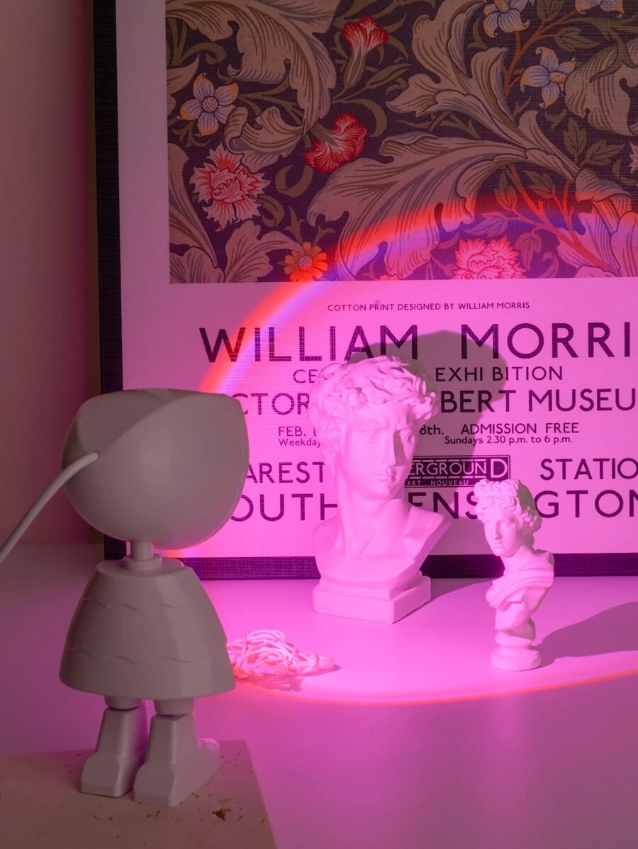 1入組宇航員LED彩虹投影燈 - 粉色 - 查看 1