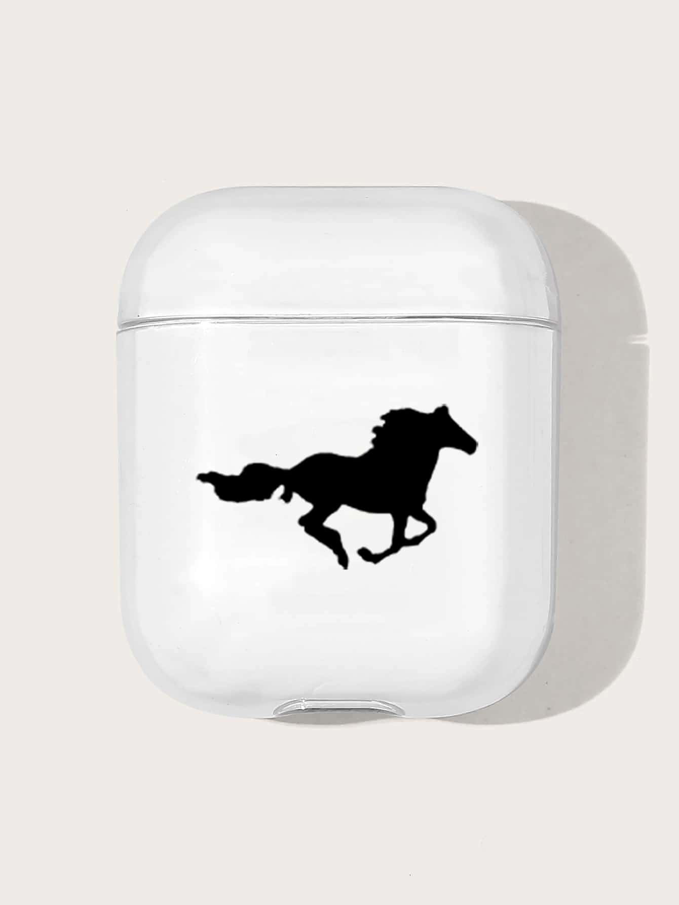 حالة متوافق مع Airpods نمط حصان - شفاف - مشاهدة 1